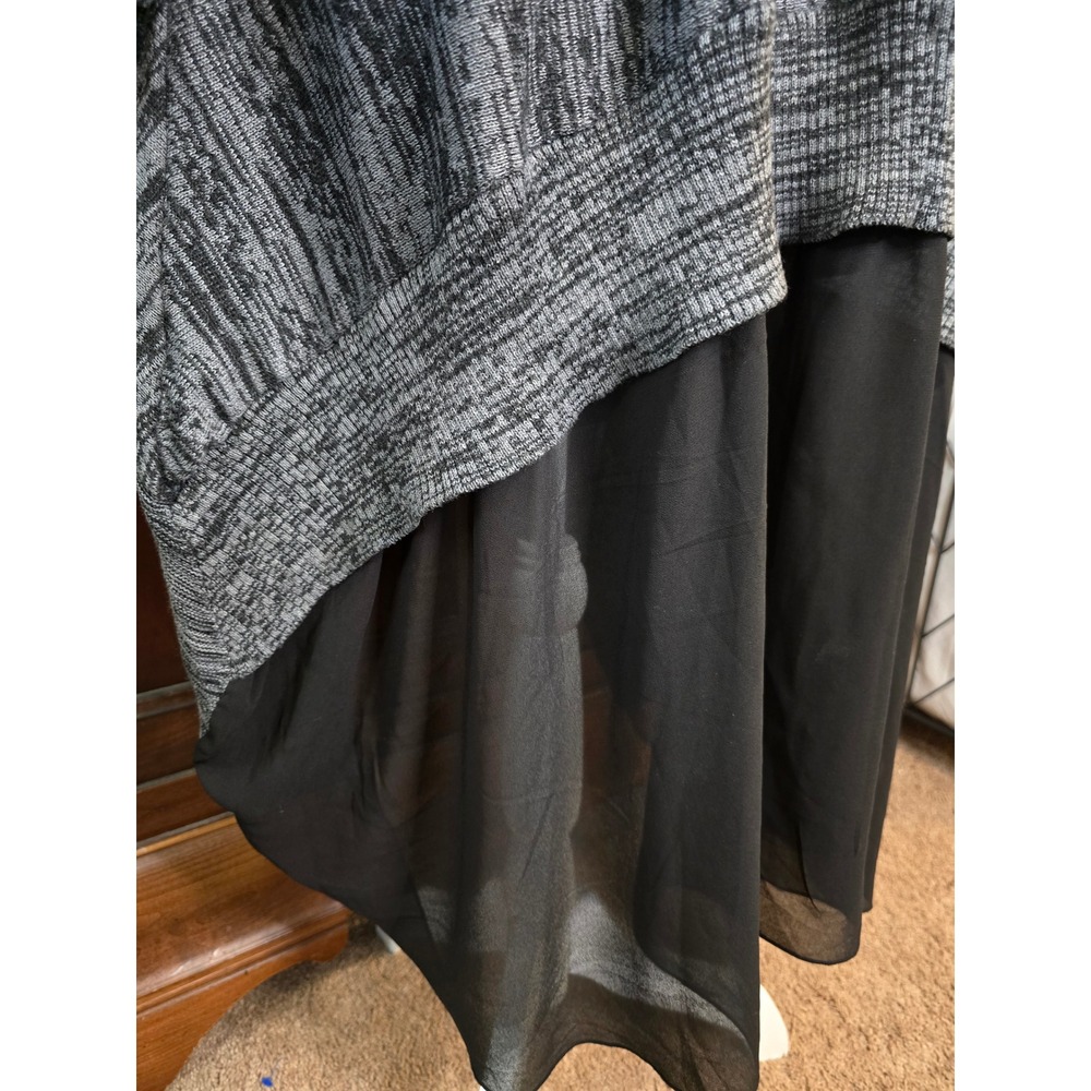 P. Luca Milano Lagenlook Layered Asymmetrical Sharkbite Tunic Sweater L/XL - Picture 8 of 10